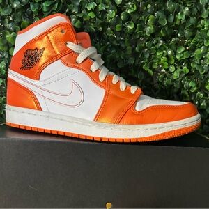 Orange and white Jordan 1